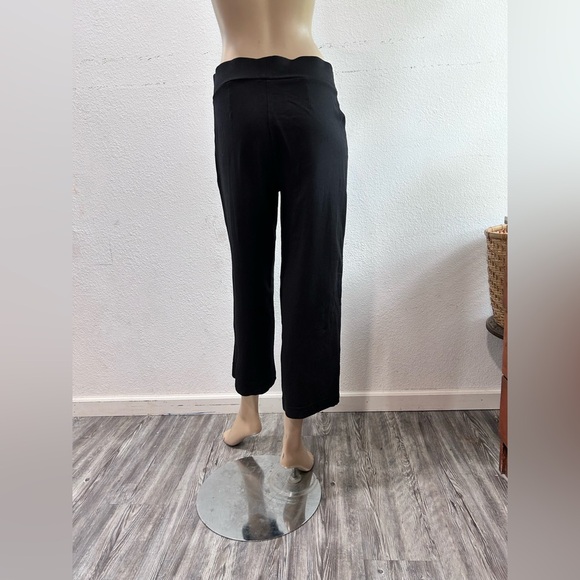 Pure Jill Black Wide Leg Cropped Pants with High Waist - Picture 12 of 15